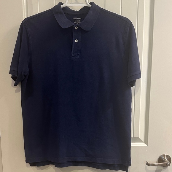 Merona Men's Dark Blue Polo Shirt - Picture 2 of 4